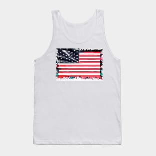 Extruded USA flag Tank Top